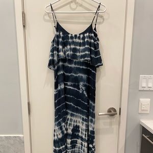 Blue Life Tie-Dye Maxi Dress